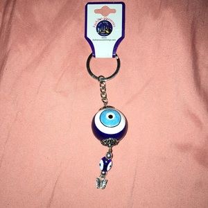 Blue eye keychain